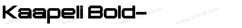 Kaapeli Bold字体转换